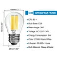 thumbnail image 5 of BRIMAX 6Pack LED Light Bulbs, G45 Dimmable Bulbs E26 Base 6W Equivalent 60W Incandescent, 110V-130V 2700K Soft White Chandelier Globe Light Bulbs for Ceiling Fans, Pendant, 5 of 7