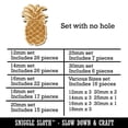 thumbnail image 2 of Pineapple Fruit Drawing Wood Mini Charms Shapes DIY Craft Jewelry - No Hole - 30mm (6pcs), 2 of 7