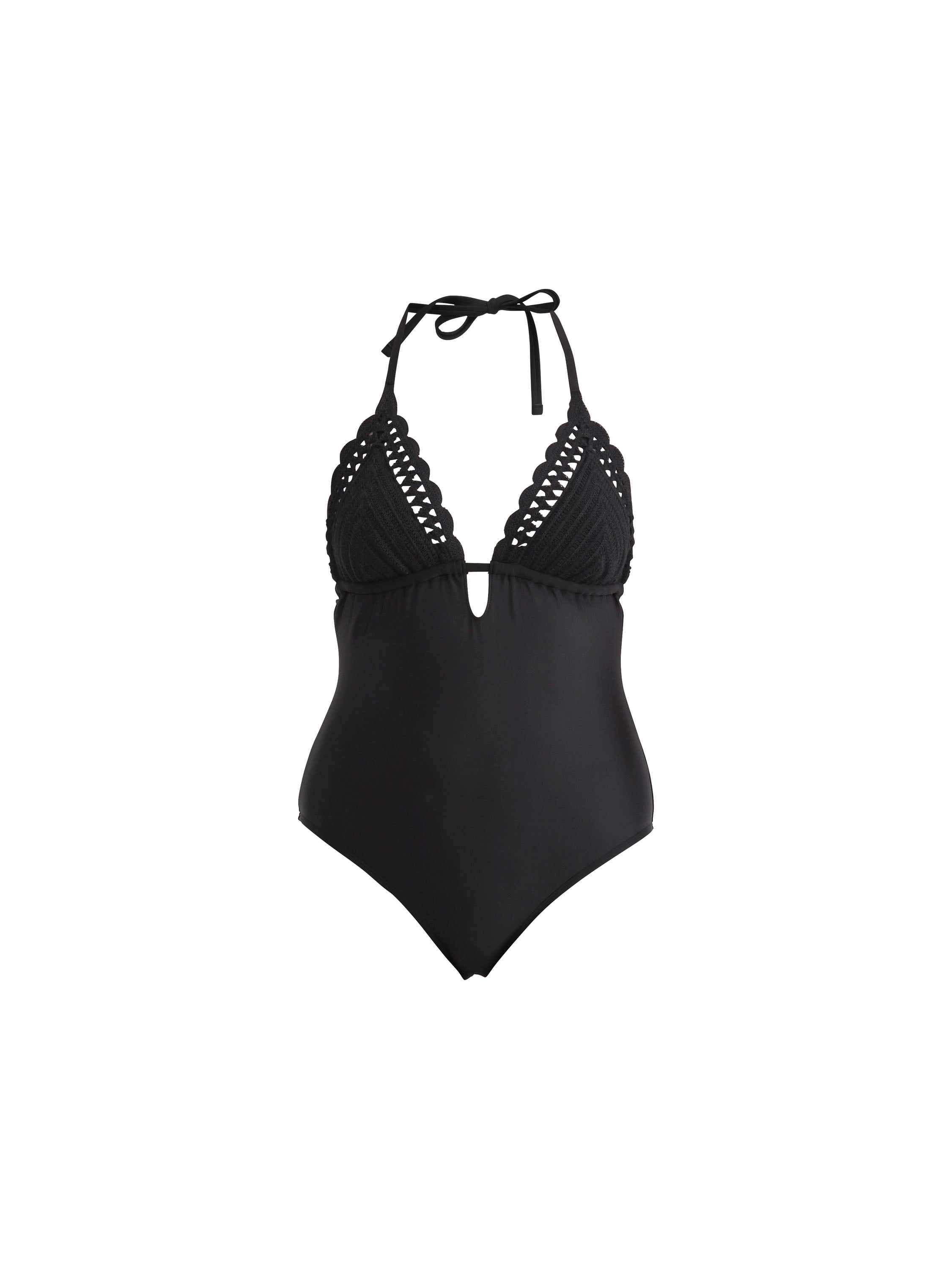 No Boundaries Women's Crochet One Piece Swimsuit, Sizes XXS - XL