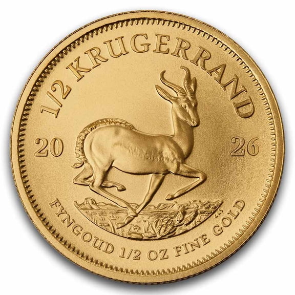 2026 South Africa 1/2 oz Gold Krugerrand BU