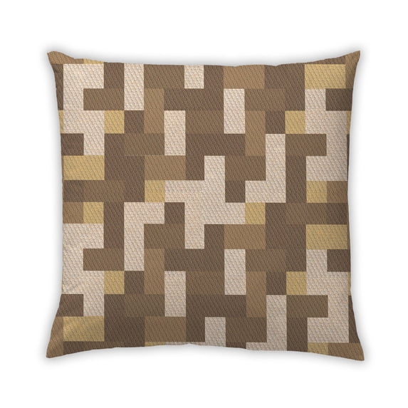 Ahgly Company Outdoor Square Contemporary Throw Pillow, 18 inch by 18 inch