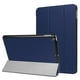 thumbnail image 1 of Funda de cuero con tapa horizontal y textura Custer para iPad 9.7 (2018) y iPad 9.7 (2017), con tres pliegues y función de suspensión/activación (negra), 1 of 5