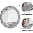 thumbnail image 6 of SHYFOY Decorative Round Wall Mirror Crushed Diamond Accent Large Wall Decor for Bathroom, 6 of 10