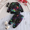 thumbnail image 5 of KYAIGUO 2PCS Baby Infant Boys Spring Sweatshirt Outfit Fall Tie-Dye Long Sleeve Sweatsuit Set Casual Trousers Suit, 5 of 9