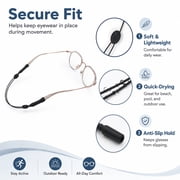 Eye Glasses Strap Eye-wear Retainer Glasses Holder Straps Adjustable Sun Glass Strap Anti-slip Glasses Straps Unisex Safety Glass Holder