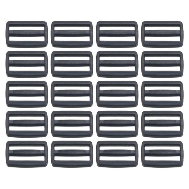 Unique Bargains 1 Inch Tri-Glide Slide Buckles Webbing Strap Fastener, Navy Blue, 50 Pack