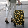 thumbnail image 3 of Black Sunflower Daffodil Pattern Luggage Cover Fashion Suitcase Cover Baggage Covers Fit 25-28 Inch Luggage (Go Travel), 3 of 5