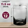 thumbnail image 5 of Manhattan Rocks Whiskey Glass 1.75 oz. Set of 12, Bulk Pack - Perfect for Scotch, Bourbon, Whiskey, Cocktail - Black, 5 of 5