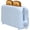 Blue, variant on 2-Slice Toaster with 10" Extra Long Slot, 6 Browning Levels, Removable Crumb Tray, Defrost, Reheat & Cancel Functions, Auto Shut-Off Safety,Black