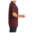 thumbnail image 3 of Mens Core Blend Cotton/Polyester Tee Shirt Athletic Maroon 3XL, 3 of 6
