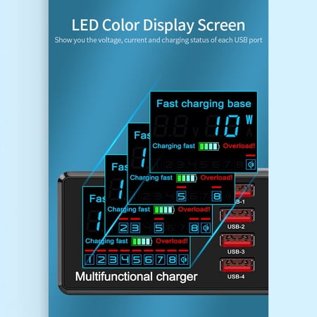 USB ,With Led Station Quick Yabuy X9 Pd Qc3.0 Display Station Port Usb Station Led Station With Port Station X9 Port Usb Led Usb Station Led Buzhi Station Pd Usb X9 Usb With X9 8 Port