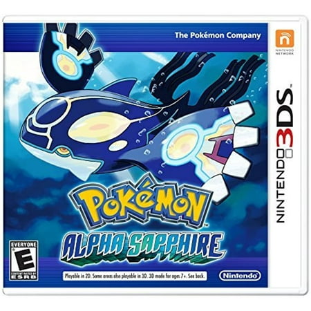 Pokémon Alpha Sapphire - Nintendo 3Ds Pokémon Alpha Sapphire - Nintendo 3DS Brand : nintendo store Weight : 1.6 ounces Entertainment Software Rating Board (ESRB) Content Description: Suitable_for_all_users Soar high above the Hoenn region on an unforgettable quest to be the very best Pokemon Trainer. As you catch  battle  and train a variety of Pokemon  youll unleash powerful new Mega Evolutions. Seek out Legendary Pokemon from regions near and far while and uncover the secret powers of Primal Groudon and Primal Kyogre! The Pokemon Omega Ruby and Pokemon Alpha Sapphire games deliver the excitement of the original Pokemon Ruby and Pokemon Sapphire games now reimagined and remastered from the ground up to take full advantage of the Nintendo 3DS and Nintendo 2DS. With new Mega Evolutions of past Pokemon  new characters and stories  new areas to explore  new ways to find and catch Pokemon  and new ways to travel  these games offer hours of entertainment for both current Pokemon fans nd players just getting into the series! *Broadband Internet access required for online features. For more info  visit official website