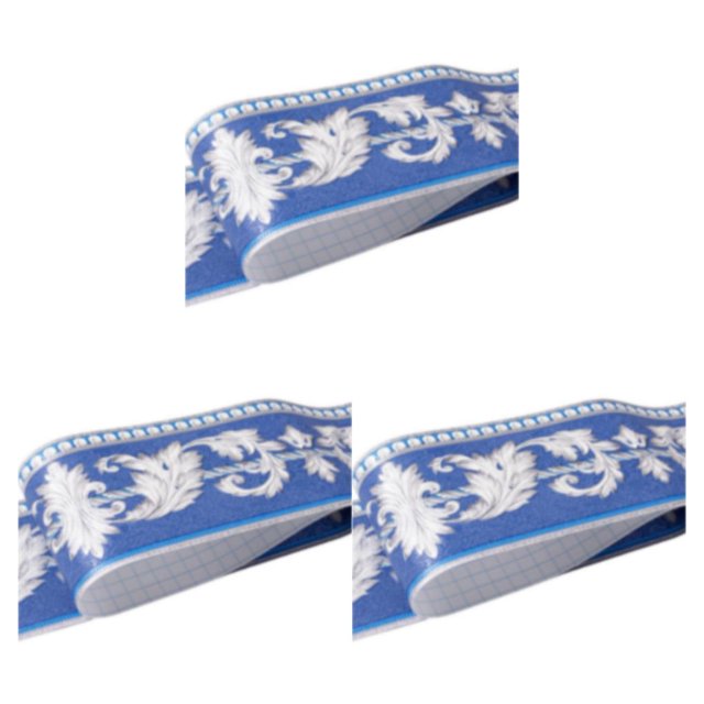 Thinsony PVC Wall Borders Sticker Instantly Change Look Of Any Room Personalized Home Style Creative Blue Ranunculus Leaf 3Set