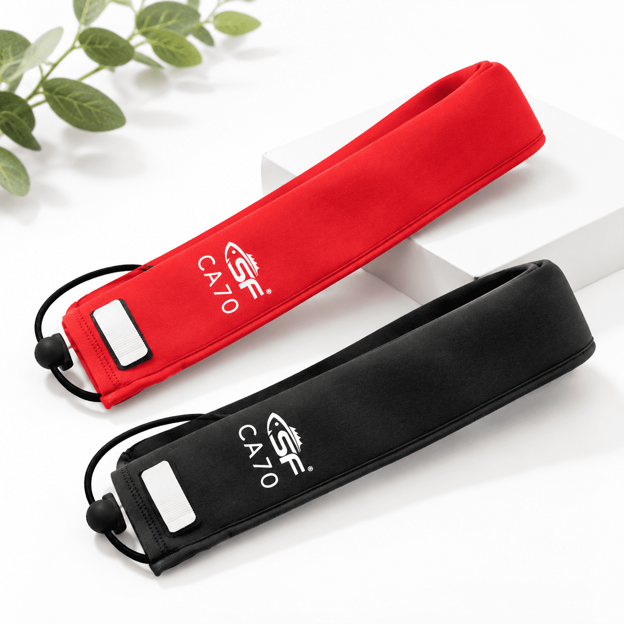 Black&Red One of each Length:70 in Neoprene Fishing Rod Sleeve Protector Case