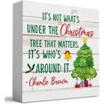thumbnail image 1 of KowLcos Rustic, Vintage Christmas Decorative Sign, Wood, 5x5inch, 1 of 6