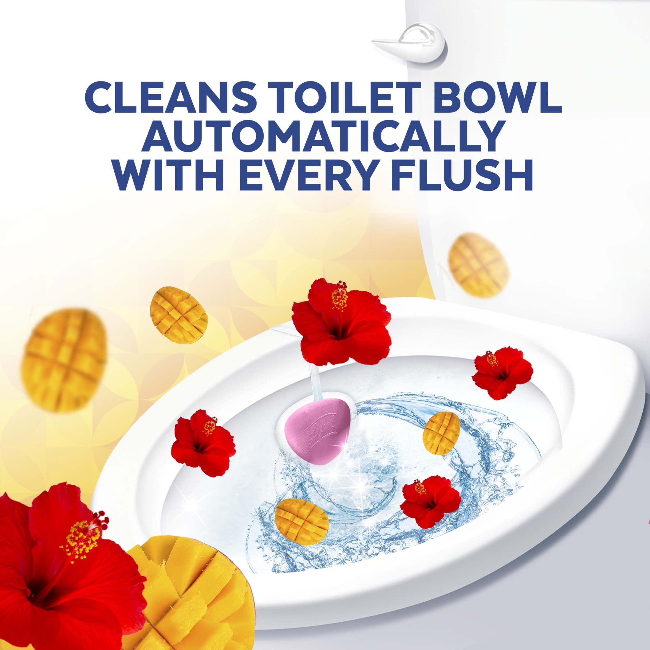 (2 pack) Lysol® Automatic Toilet Bowl Cleaner, Brand New Day, Mango & Hibiscus, 2 count