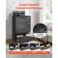thumbnail image 4 of KFFKFF 4-Drawer Metal File Cabinet with Lock, Vertical Filing Storage Unit for Home and Office, Adjustable Hanging Rods for Letter, A4, and Legal Files, Easy to Assemble, Black, 4 of 9