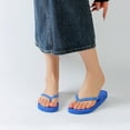 thumbnail image 6 of FRSASU Slim Flip Flops for Women,Shower Slippers Flat Sandals,Lightweight Basic Thongs Rubber Soft Slide Slip-on Shoes Blue, 6 of 8