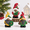 Christmas African American Gnome, variant on Black Santa Wooden Christmas Figurine Set of 3 Festive Tabletop Decor
