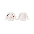 thumbnail image 2 of FOCUSNORM Chandail pour Bébé Fille à Manches Longues, Col Rond, Fleur, Tricot Chaud d'Hiver, Chandail, Vêtements pour Nourrisson, 2 of 9