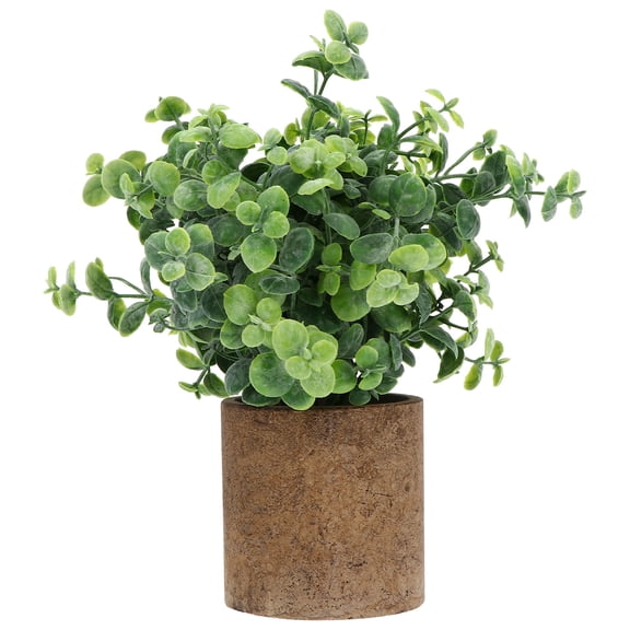 WHAMVOX Green Artificial Plant for Decoration Perfect for Desk or Office Plastic Potted Plant Looks Real