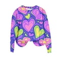 thumbnail image 2 of Ounisa Valentines Day Shirts Women Valentine Crewneck Sweatshirts Love Heart Sweatshirt Valentine's Long Sleeve Tops, 2 of 5