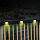 thumbnail image 2 of 8pcs Solar Deck Lights Waterproof Solar Powered Wall Light Patio Stairs Step Deck, Black, M - q36, 2 of 5
