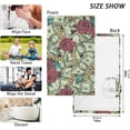 thumbnail image 2 of Coolnut Rose Money Patterned Hand Towels 2 PCS, Cotton Bath Towel for Drying Face Hands Body Decorative Water Absorbent Lightweight Towels for Bathroom Ktichen Travel Gym, 16"x28", 2 of 6
