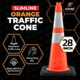 thumbnail image 5 of Xpose Safety 28 Inch Orange Slim Line Traffic Cones with 6" & 4" Collars, 4 Pack Multipurpose PVC Plastic Safety Cone for Parking, Soccer, Caution, Kids and Construction, 5 of 7