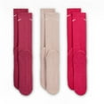 thumbnail image 3 of Women's Nike Everyday Plus Cushioned Training Crew Socks 3-Pack Color: Whitemulti Size: M, 3 of 4