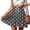 c01Gray, variant on Womens Summer Beach Polka Dot Print Mini Skirt Pleated A-Line Versatile Stretchy Casual Short Skirts Gray L