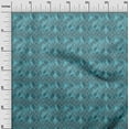 thumbnail image 3 of oneOone Cotton Cambric Teal Blue Fabric Damask Sewing Craft Projects Fabric Prints By Yard 42 Inch Wide, 3 of 5