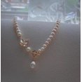 thumbnail image 3 of Collar de perlas naturales, cadena de clavícula de mariposa de alta gama, colgante retro de fragancia pequeña, accesorio de joyería, 3 of 5