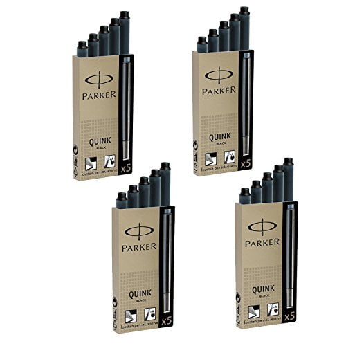 Parker fountain pen refills black Clearance