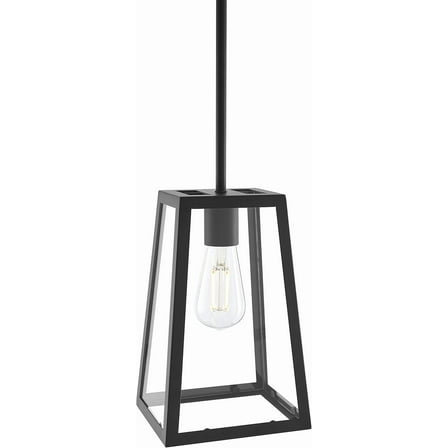 Linea di Liara Ferramo Large Black Farmhouse Pendant Light Fixtures Hanging Rustic Pendant Lighting for Kitchen Island  Kitchen Pendant Lighting Over Sink, Bulb Included, UL Listed