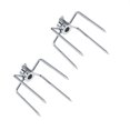 thumbnail image 1 of GOOHOCHY 1 Pair of Rotisserie Forks Stainless Steel Grill Utensils in Silver Color for Adults, 1 of 5