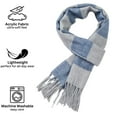 thumbnail image 4 of Alpine Swiss Mens Scarf Soft Knit Winter Scarves Plaid Striped or Solid Neck Covering Long Warm Stylish, 4 of 8
