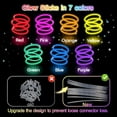 thumbnail image 4 of Glow Sticks Bulk - Ultra Bright 500 Party Pack Glow In The Dark Easter Eggs Gift, Neon Birthday and Holidays - Multicolor 8" Glow Sticks Necklaces Bracelet, 4 of 10
