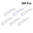 thumbnail image 2 of 300pcs Practical Cosmetic Mask Scoop Beauty Tools Facial Cream Mask Plastic Spoon (Crescent Spoon), 2 of 7