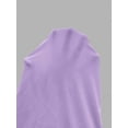 thumbnail image 4 of Lilac Purple Solid Bandeau Slit Mini Dress For Women Casual Bodycon Outfit, 4 of 7
