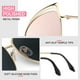 thumbnail image 3 of Gafas de sol GQUEEN Trendy, polarizadas, sobredimensionadas, con forma de ojo de gato, oro rosa, 3 of 7