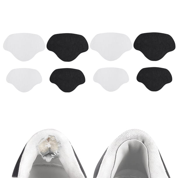 4 pares de parches de reparación de zapatillas, parches de talón, zapatillas de reparación de talón, protección de talón de cuero, reparación de almohadilla de talón grande + pequeño