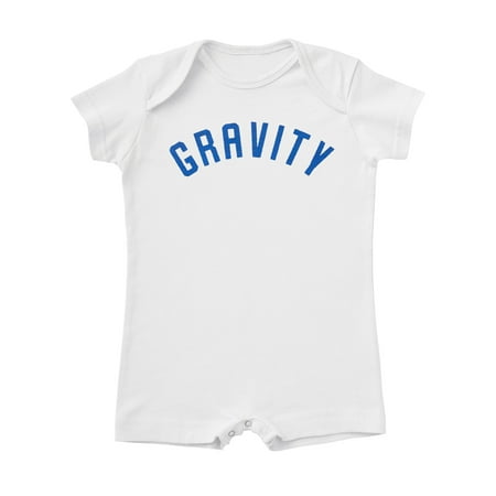 

Gravity Athletics Water-Based Jersey T-Romper - White/Navy Ink - 6 Months