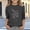 Dark Gray A, variant on Big Kids Girls Navy 3/4 Sleeve Shirt Casual Crewneck Top Stretchy Soft Tee Cute Butterfly Flower Graphic,Size 4-5T