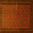 thumbnail image 1 of Ahgly Company Machine Washable Indoor Square Southwestern Yellow Country Area Rugs, 7' Square, 1 of 4