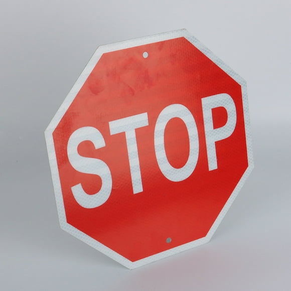 STOP stop sign sign in aluminum metal thick octagonal for exterior
