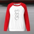 thumbnail image 4 of Aofany Women Valentines Day Pullover Sweatshirts Long Sleeve Love Heart Sweater Crewneck Casual Tops T-Shirts, Valentine's Day Shirts for Women, 4 of 4