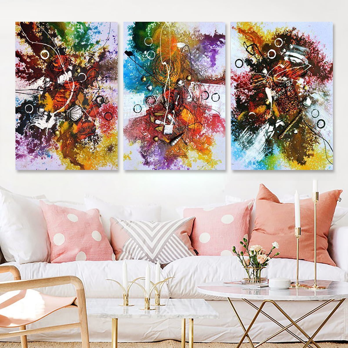 Abstract Modern Oil Painting Art Canvas Print Wall Home Decor Unframed Framed