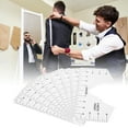 thumbnail image 4 of T-shirt Guide Ruler, Alignment Tool Convenient Portable Sturdy Transparent  For Homes For Offices For Tailor Shops For Art Shops White,Transparent, 4 of 8