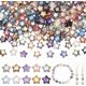 thumbnail image 1 of 200 cuentas de vidrio de estrella de 10 colores, galvanizadas, de 10 mm, con forma de estrella de colores, colgantes, cuentas espaciadoras para hacer joyas, pulseras y collares., 1 of 5